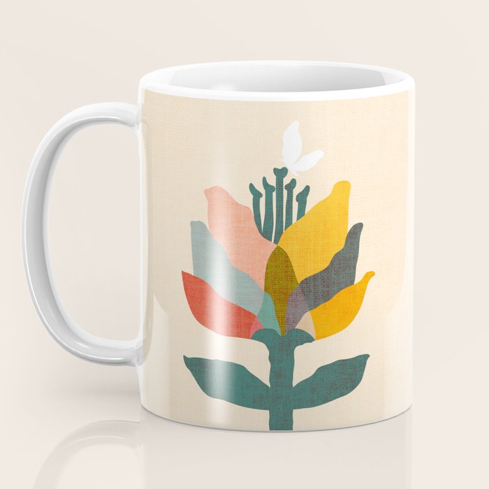 Flower and butterfly Coffee Mug Gallery Image 3