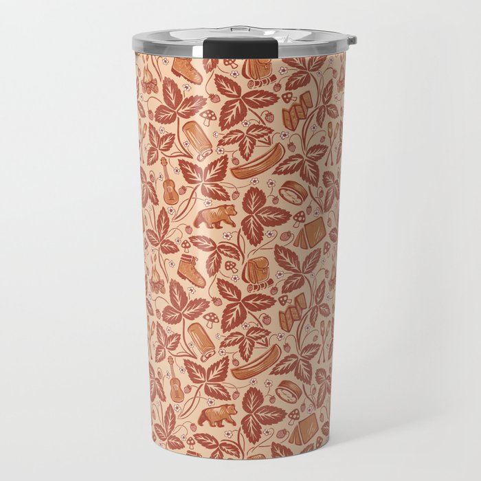 Summer Camping - Copper Peach Travel Mug Gallery Image 1