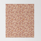 Summer Camping - Copper Peach Throw Blanket Gallery Image 2