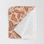 Summer Camping - Copper Peach Throw Blanket Gallery Image 3