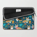 Corgi camping marshmallow roasting corgis outdoors nature dog lovers Laptop Sleeve Gallery Image 2