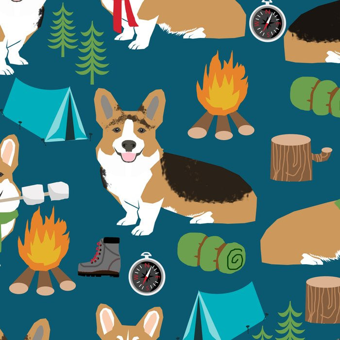Corgi camping marshmallow roasting corgis outdoors nature dog lovers Coffee Mug Gallery Image 2
