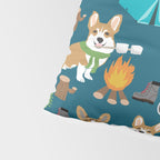 Corgi camping marshmallow roasting corgis outdoors nature dog lovers Pillow Sham Gallery Image 4