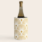 Art Deco Gold & White Gatsby Pattern Wine Chiller Gallery Image 2