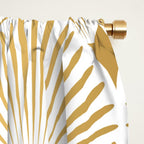 Art Deco Gold & White Gatsby Pattern Window Curtain Gallery Image 2