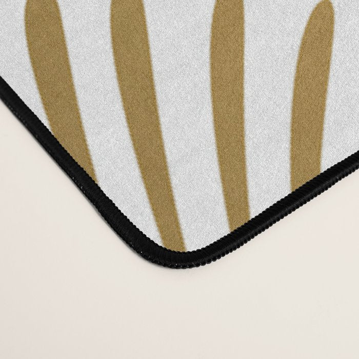 Art Deco Gold & White Gatsby Pattern Desk Mat Gallery Image 4