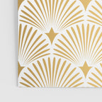 Art Deco Gold & White Gatsby Pattern Poster Gallery Image 3