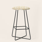 Art Deco Gold & White Gatsby Pattern Stool Gallery Image 1