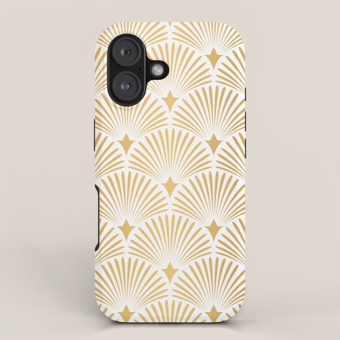 Art Deco Gold & White Gatsby Pattern iPhone Case Gallery Image 1