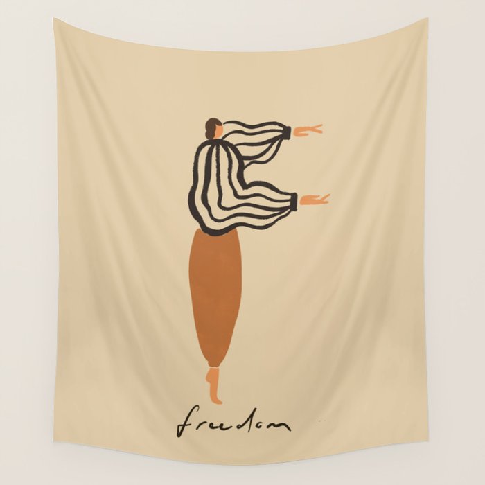 F for Freedom Wall Tapestry Gallery Image 1