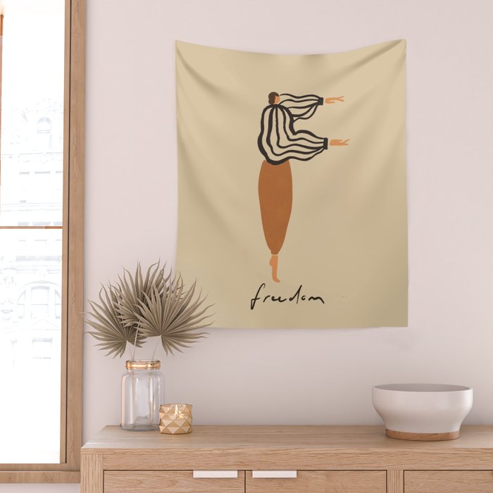 F for Freedom Wall Tapestry Gallery Image 2