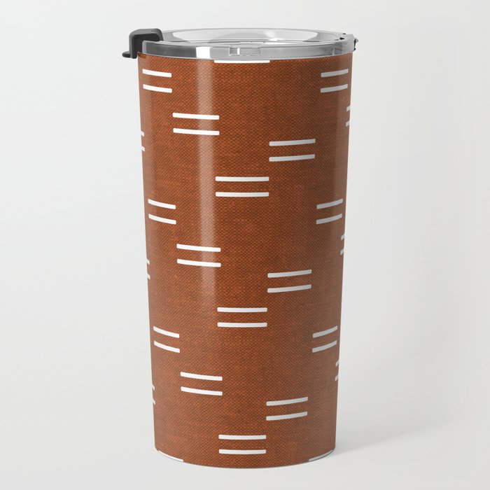 double dash - burnt orange Travel Mug Gallery Image 3