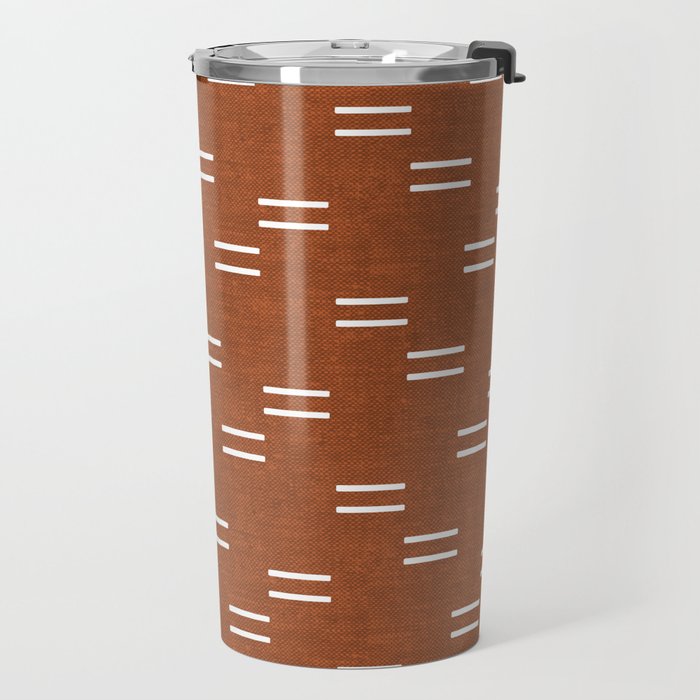 double dash - burnt orange Travel Mug Gallery Image 2