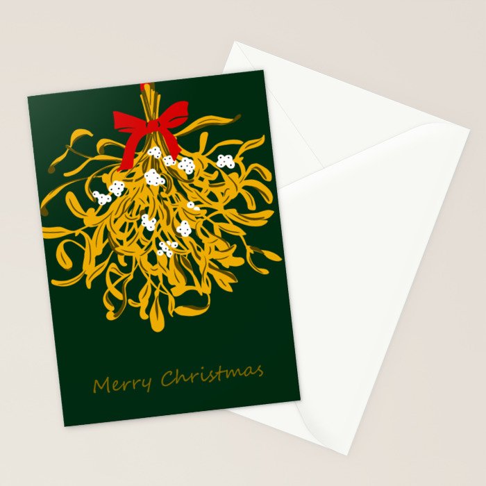 Mistletoe for Christmas Stationery Card Gallery Image 2