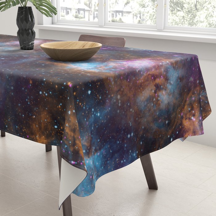 Magical Cosmic Stardust Nebula  Tablecloth Gallery Image 3