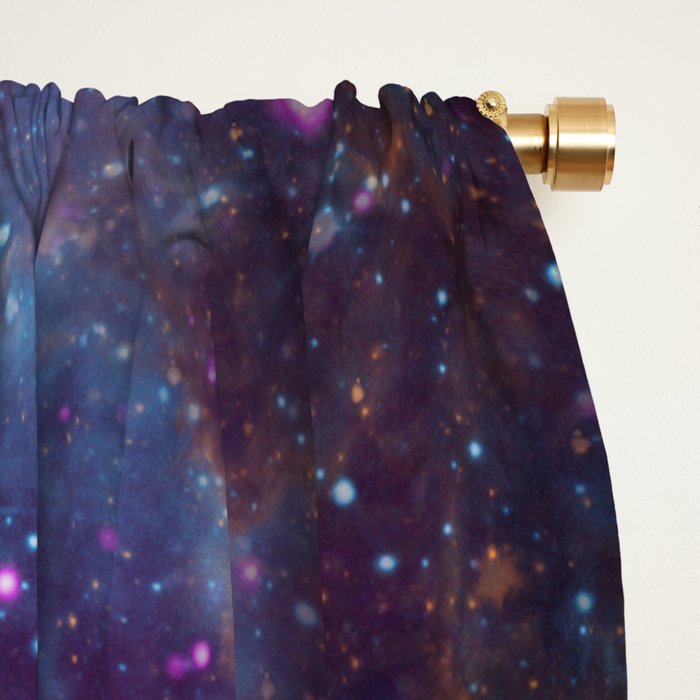 Magical Cosmic Stardust Nebula  Window Curtain Gallery Image 2