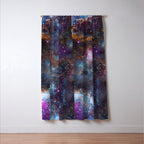 Magical Cosmic Stardust Nebula  Window Curtain Gallery Image 3