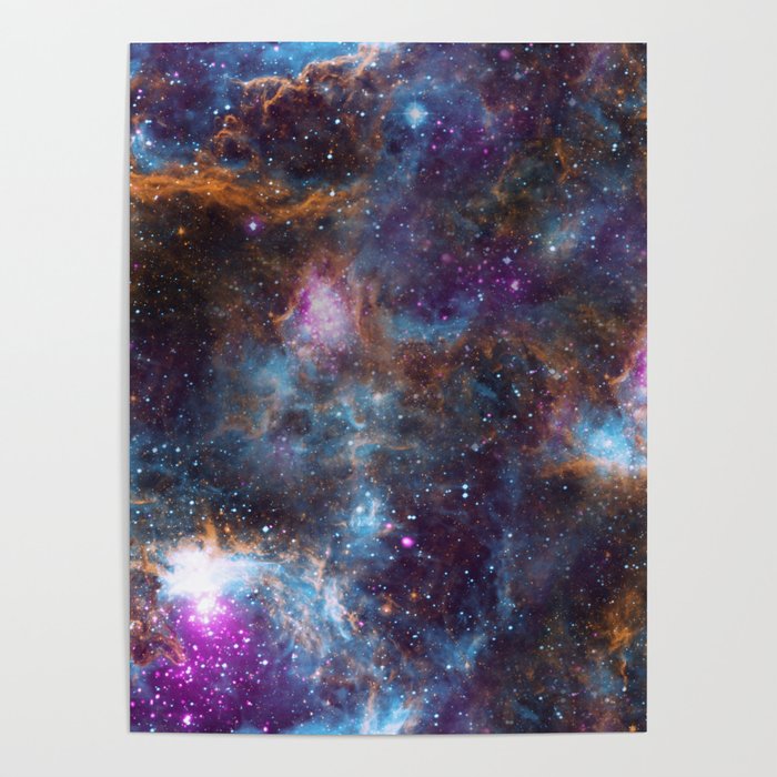Magical Cosmic Stardust Nebula  Poster Gallery Image 1