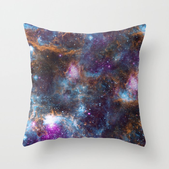Magical Cosmic Stardust Nebula  Throw Pillow Gallery Image 6