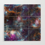 Magical Cosmic Stardust Nebula  Wood Wall Art Gallery Image 1