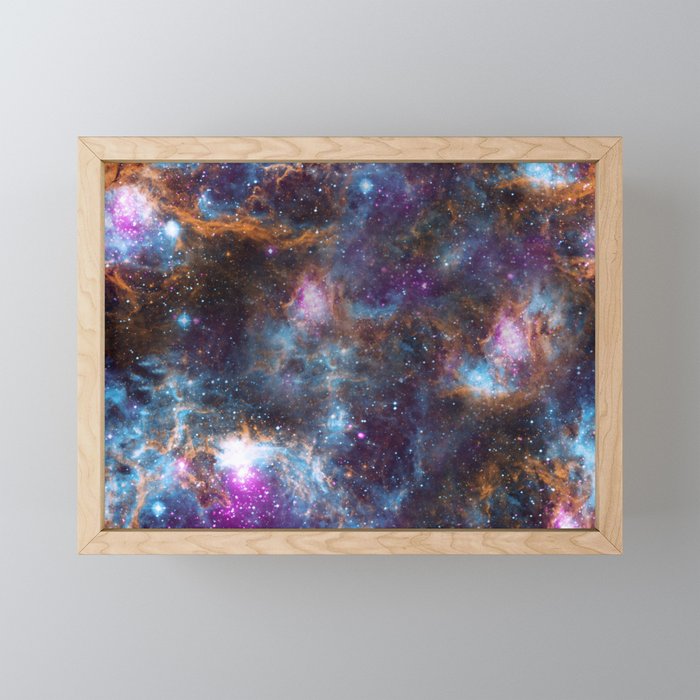 Magical Cosmic Stardust Nebula  Mini Art Print Gallery Image 1
