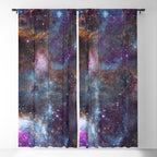 Magical Cosmic Stardust Nebula  Window Curtain Gallery Image 5