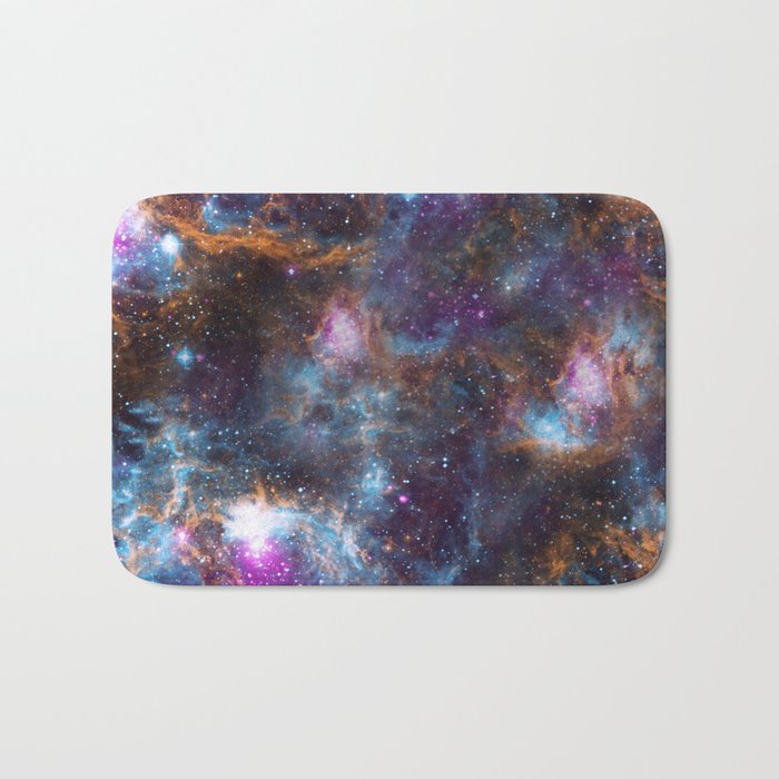 Magical Cosmic Stardust Nebula  Bath Mat Gallery Image 1