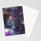 Magical Cosmic Stardust Nebula  Stationery Card Gallery Image 2