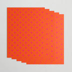 Orange Pop and Hot Neon Pink Polka Dots Wrapping Paper Gallery Image 3