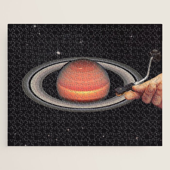 Galactic DJ - Vinyl Saturn Turntable Jigsaw Puzzle Gallery Image 1
