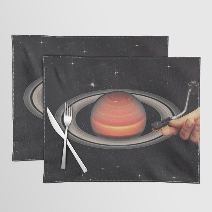 Galactic DJ - Vinyl Saturn Turntable Placemat Gallery Image 1