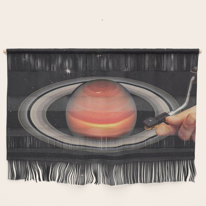 Galactic DJ - Vinyl Saturn Turntable Wall Hanging Gallery Image 1