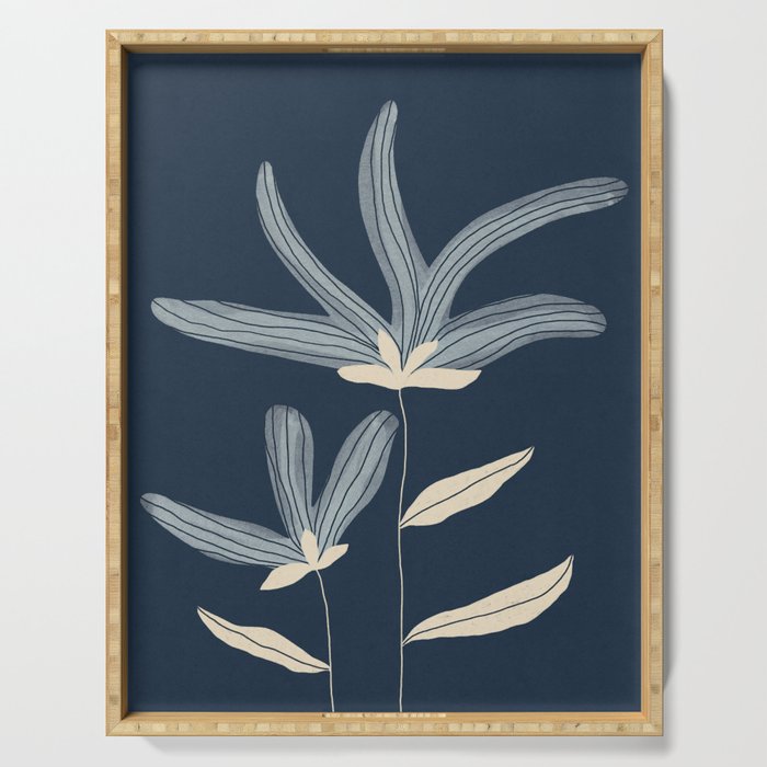 Two Flowers Serving Tray Gallery Image 1