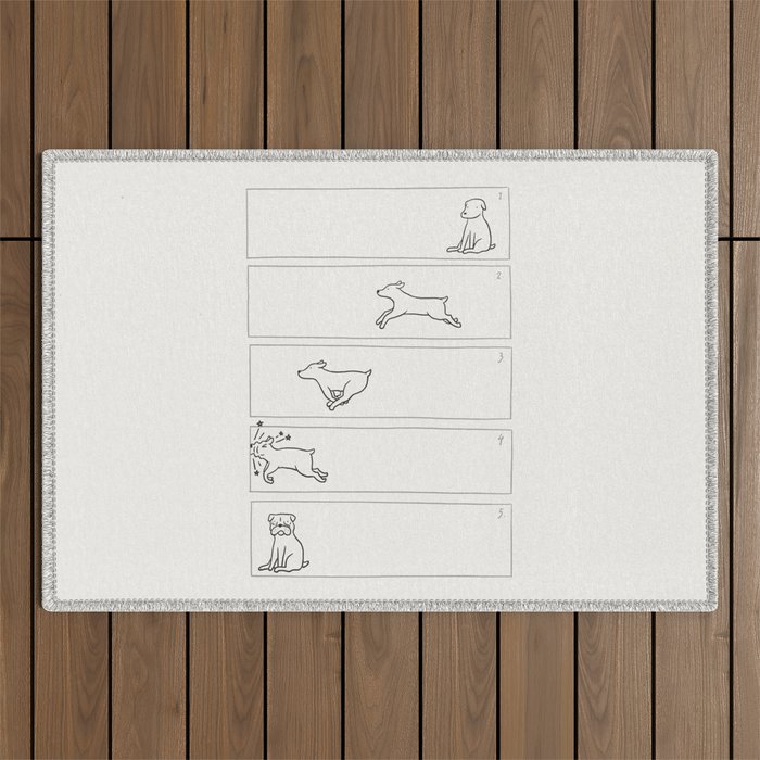 From Dog To Pug Outdoor Rug Gallery Image 1