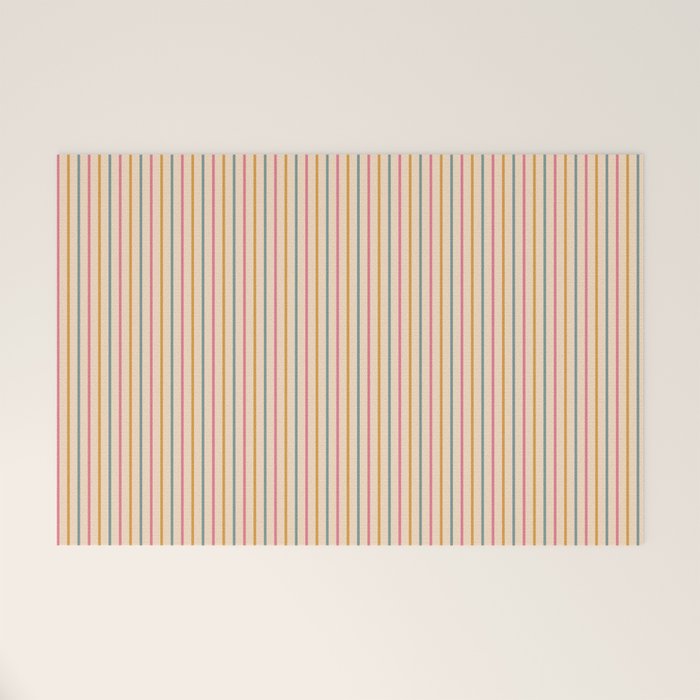 Vintage Stripes  Welcome Mat Gallery Image 1