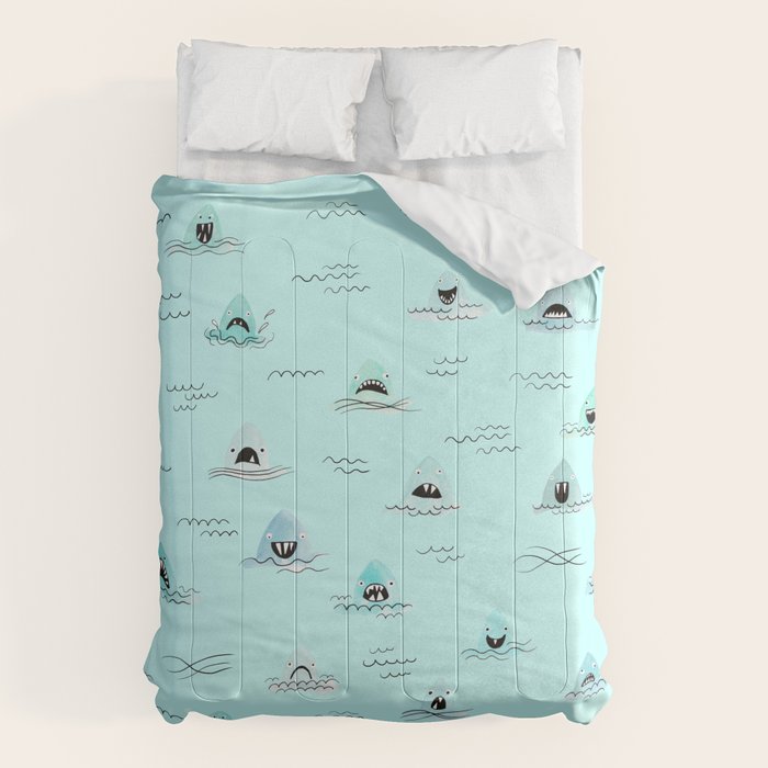 Sharkhead - Shark Pattern Comforter Gallery Image 6