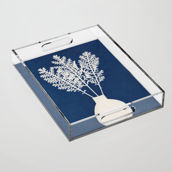 Cyanotype Still Life Studies #4 Acrylic Tray Gallery Image 1