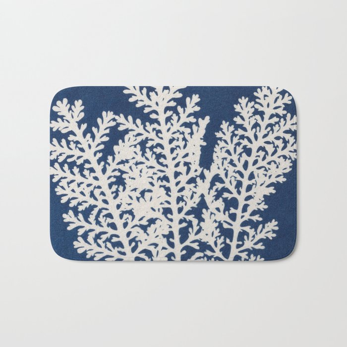 Cyanotype Still Life Studies #4 Bath Mat Gallery Image 1
