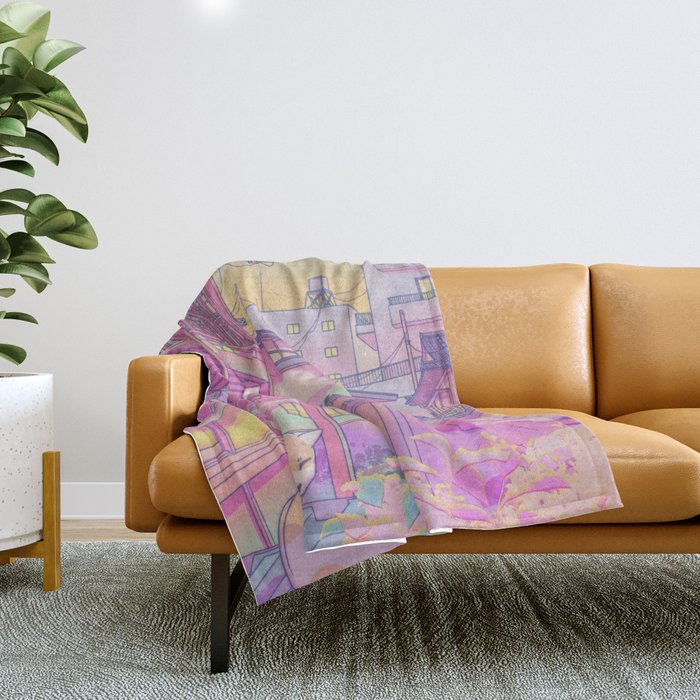 Nekosaki Throw Blanket Gallery Image 1