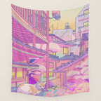 Nekosaki Wall Tapestry Gallery Image 4