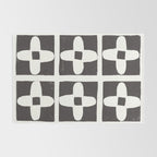 Floral Tiles / Lino Print Rug Gallery Image 2