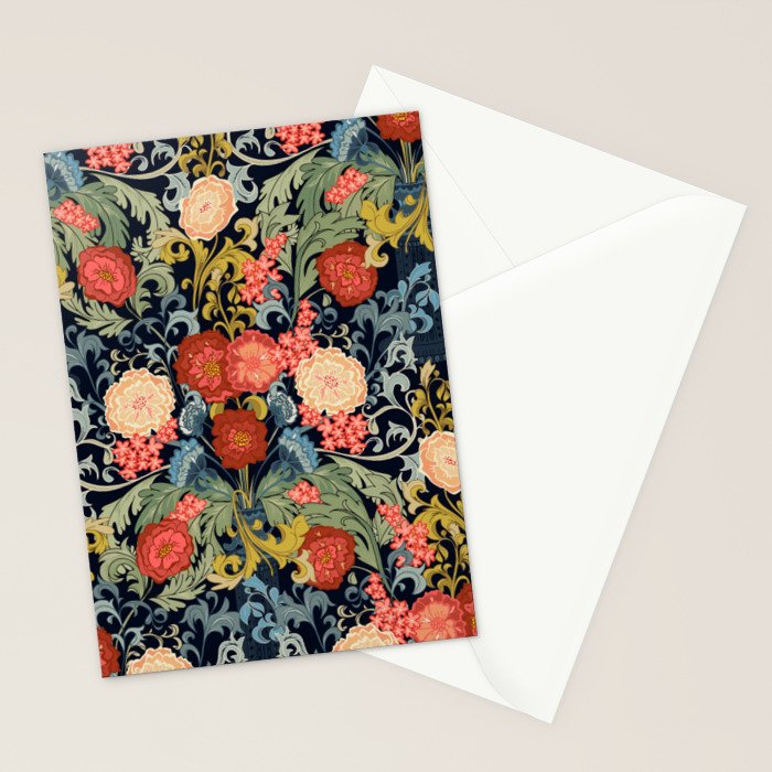 William Morris bouquet Stationery Card Gallery Image 2