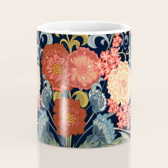 William Morris bouquet Coffee Mug Gallery Image 4
