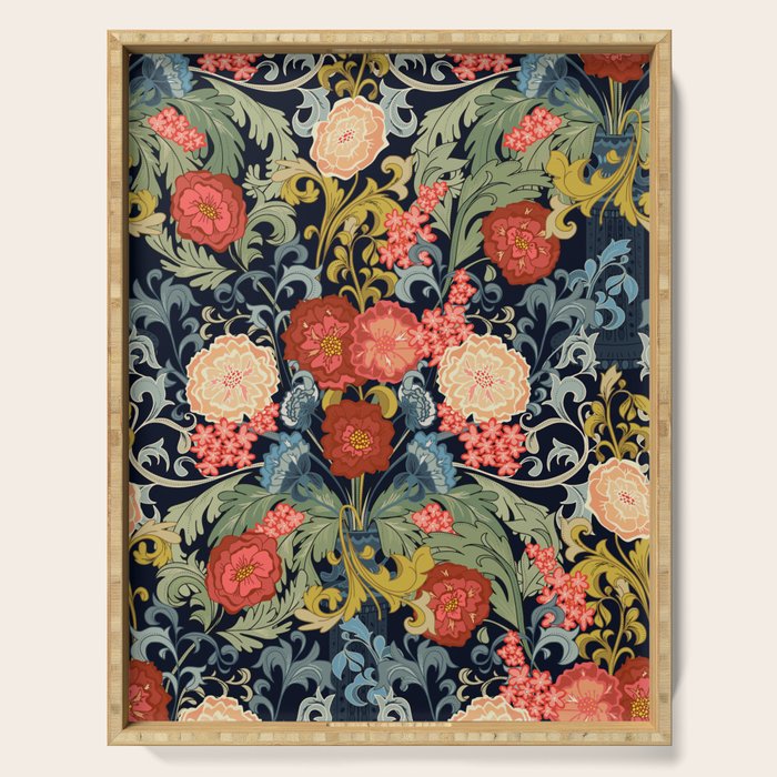 William Morris bouquet Serving Tray Gallery Image 1