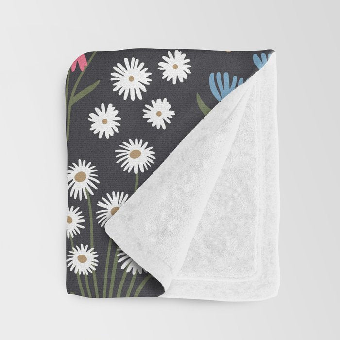 Wildflower Garden Delight Throw Blanket Gallery Image 3