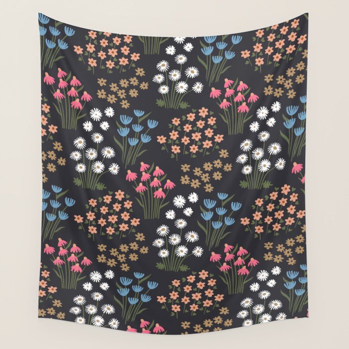 Wildflower Garden Delight Wall Tapestry Gallery Image 4