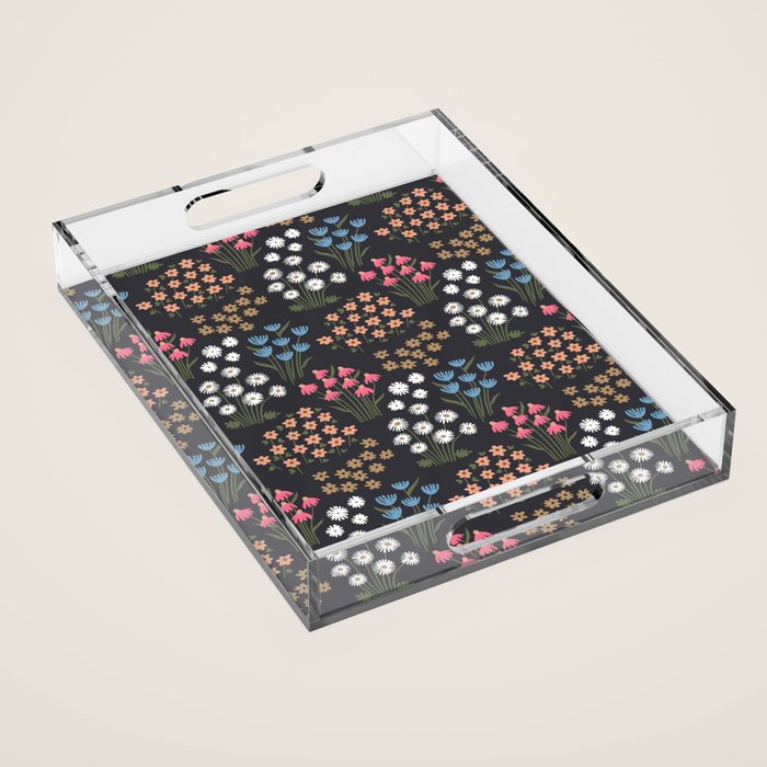 Wildflower Garden Delight Acrylic Tray Gallery Image 1