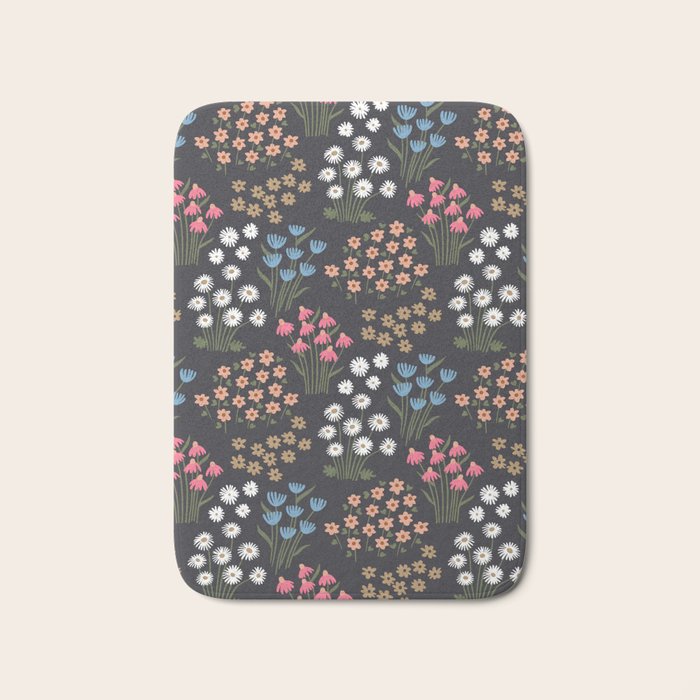 Wildflower Garden Delight Bath Mat Gallery Image 1