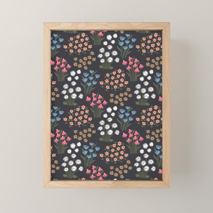 Wildflower Garden Delight Mini Art Print Gallery Image 1