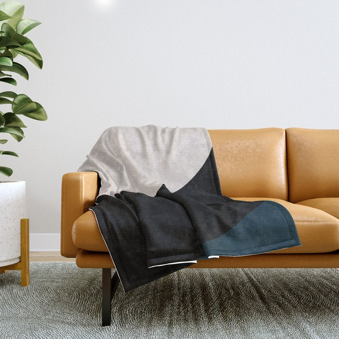 Almond Abstract XI Throw Blanket Gallery Image 1